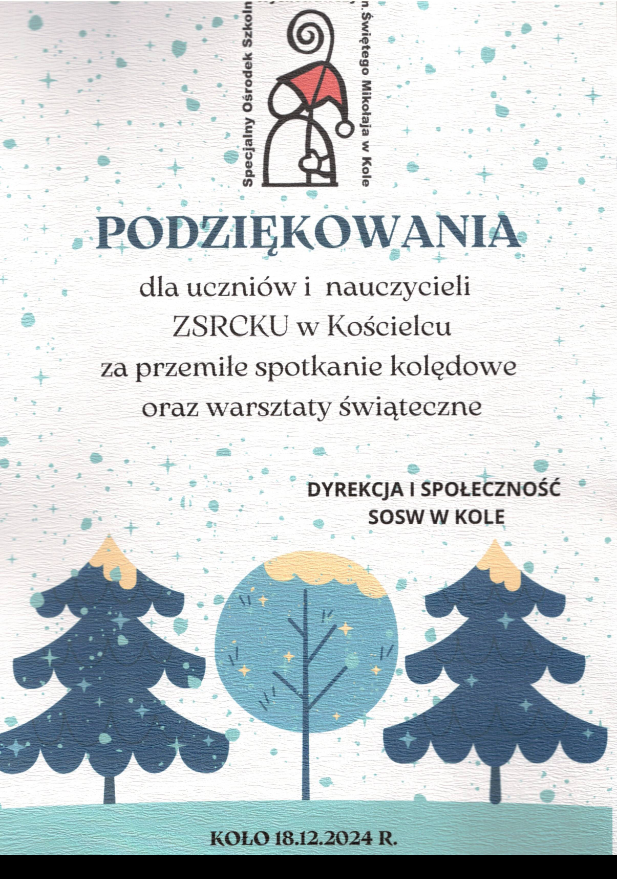 podziekowanie